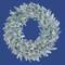 30" Warm White LED Lights Silver Fir Artificial Christmas Wreath